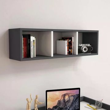 Bimossa X1030 Ceviz Reyhan Modern Duvar Rafı