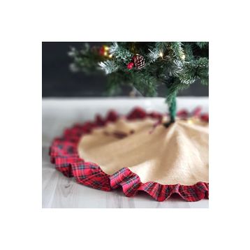 Bimotif Ekose 90 cm Yılbaşı Çam Ağacı Örtüsü