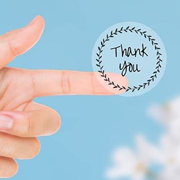 Bimotif Thank You 1 Sayfa Şeffaf Sticker