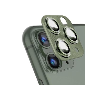 Binano iPhone 11 12 Mini 360 Metal Koyu Yeşil Kamera Koruyucu