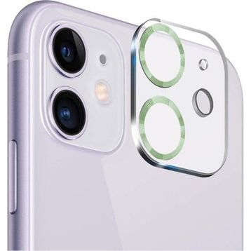 Binano iPhone 11 12 Mini 3D Pro Açık Yeşil Kamera Koruyucu