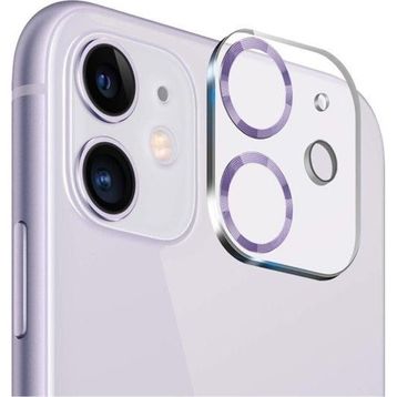 Binano iPhone 11 12 Mini 3D Pro Lila Kamera Koruyucu