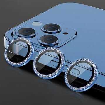 Binano iPhone 11 Pro Diamond Mavi Kamera Koruyucu