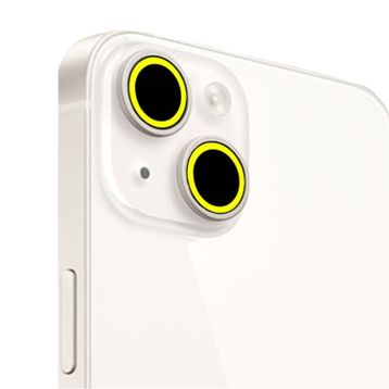 Binano iPhone 13 13 Mini Fosforlu Sarı Kamera Koruyucu
