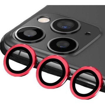 Binano iPhone 13 Pro-13 Pro Max Metal Ring Kırmızı Kamera Koruyucu