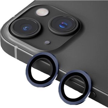 Binano iPhone 14-14 Plus Metal Ring Lacivert Kamera Koruyucu