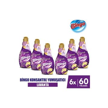 Bingo 1.44 ml Lavanta Soft Konsantre Çamaşır Yumuşatıcısı (4 adet)