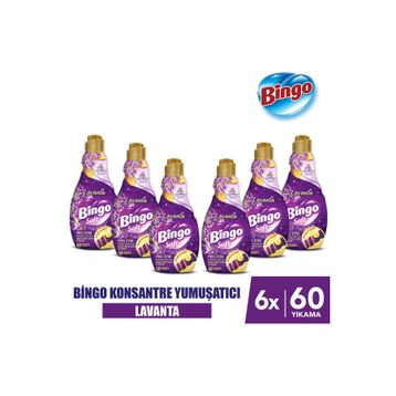 Bingo 1.44 ml Lavanta Soft Konsantre Çamaşır Yumuşatıcısı (4 adet)
