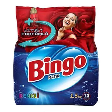 Bingo 1,5 kg Matik Renkliler İçin Toz Deterjan