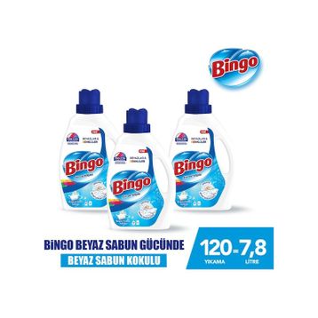 Bingo 2600 ml Beyazlar ve Renkliler için Amber Çiçeği Sıvı Çamaşır Deterjanı
