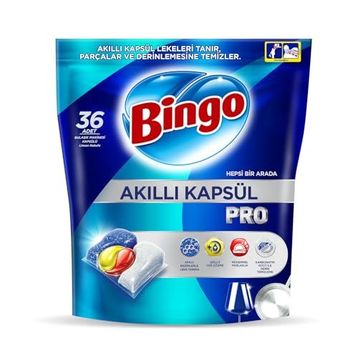 Bingo 36 Tablet Akıllı Kapsül Pro Bulaşık Makinesi Deterjanı