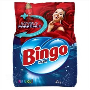 Bingo 4 kg Matik Parfümlü Renkliler İçin Toz Çamaşır Deterjanı