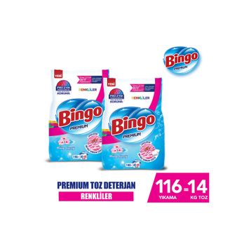 Bingo 7 kg Premium Renkliler Toz Deterjan