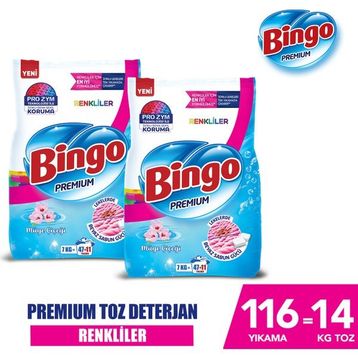 Bingo 7 kg Premium Renkliler Toz Deterjan