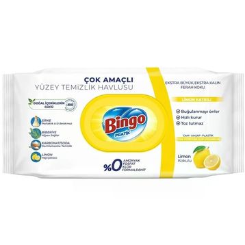 Bingo 96'lı Limon Kokulu Yüzey Temizlik Havlusu