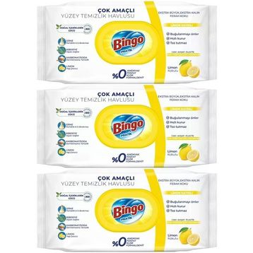 Bingo 96'lı Limon Kokulu Yüzey Temizlik Havlusu