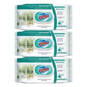 Bingo Clean Sevilen Kokular Ferah Evim 96 Yaprak Yüzey Temizlik Havlusu