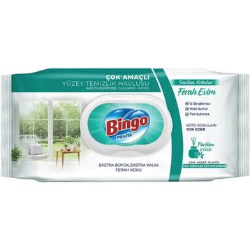 Bingo Clean Sevilen Kokular Ferah Evim 96 Yaprak Yüzey Temizlik Havlusu
