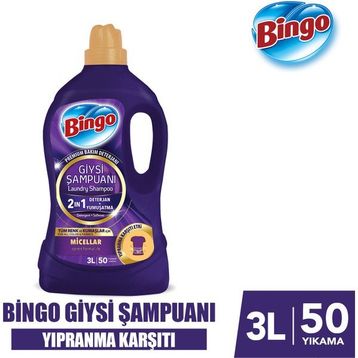 Bingo Giysi Şampuanı Yıpranma Karşıtı 3 lt Sıvı Deterjan