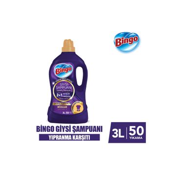 Bingo Giysi Şampuanı Yıpranma Karşıtı 3 lt Sıvı Deterjan