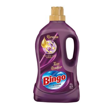 Bingo Keratin Tüm Renkler 4 lt Sıvı Deterjan