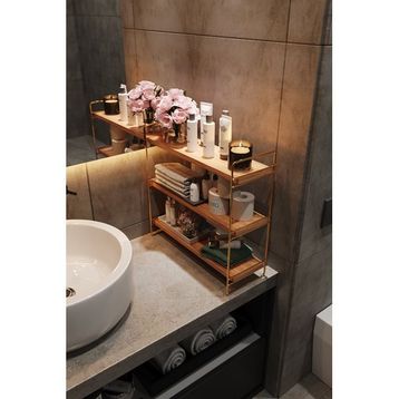 Bino Masa Üstü Düzenleyici Organizer Banyo Rafı