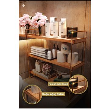 Bino Masa Üstü Düzenleyici Organizer Banyo Rafı
