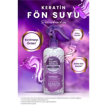 Bio Keratin Gold Keratinli Çift 400 ml Fazlı Fön Suyu