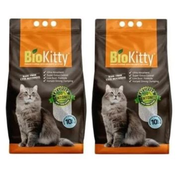 Bio Kitty Marsilya Sabunu Kokulu İnce Taneli 2x10 lt Kedi Kumu