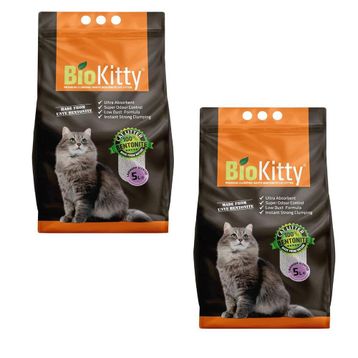 Bio Kitty Marsilya Sabunu Kokulu İnce Taneli 2x10 lt Kedi Kumu