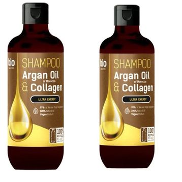 Bio Naturell 2x355 ml %97 Organik Argan Oil Collagen Canlandırıcı Şampuan
