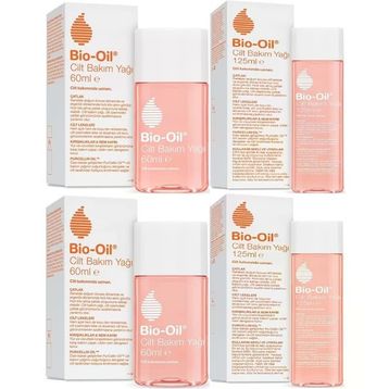Bio-Oil Çatlak Oluşumunu Önleyici Cilt Bakım Yağı 125 ml+60 ml Karma 4'lü Set