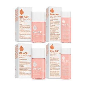 Bio-Oil Çatlak Oluşumunu Önleyici Cilt Bakım Yağı 125 ml+60 ml Karma 4'lü Set