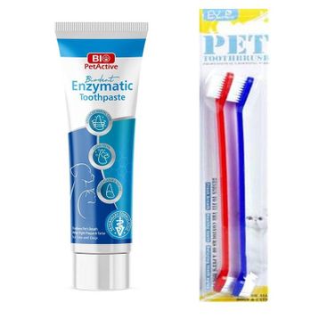 Bio PetActive 100 ml Biodent Kedi Diş Macunu + 2 Adet Diş Fırçası