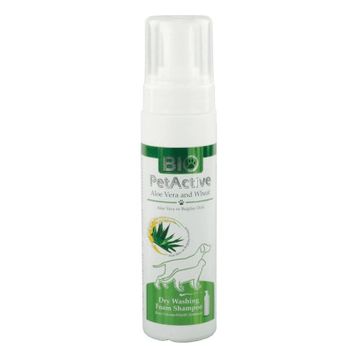 Bio PetActive 200 ml Aloe Vera Özlü Kedi ve Köpek Kuru Yıkama Köpük Şampuanı