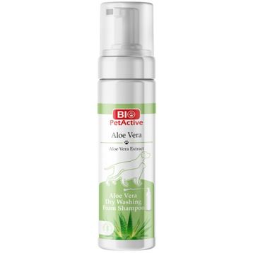 Bio PetActive 200 ml Aloe Vera Özlü Kedi ve Köpek Kuru Yıkama Köpük Şampuanı