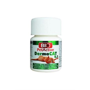 Bio PetActive 75 Tablet Dermacat Kedi Tüy Bakımı Tableti
