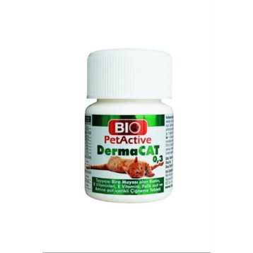 Bio PetActive 75 Tablet Dermacat Kedi Tüy Bakımı Tableti