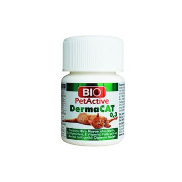 Bio PetActive 75 Tablet Dermacat Kedi Tüy Bakımı Tableti