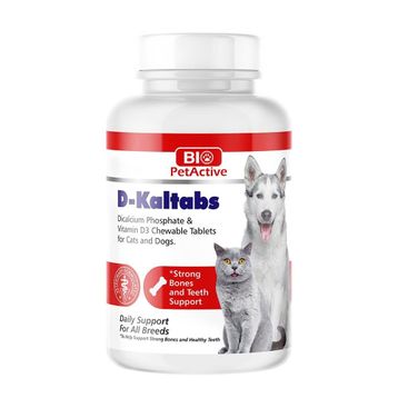 Bio PetActive 84 Adet D-Kaltabs Kedi ve Köpek Kalsiyum Tableti