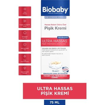 Biobaby 75 ml Ultra Hassas Pişik Giderici Krem