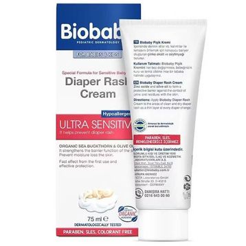 Biobaby 75 ml Ultra Hassas Pişik Giderici Krem