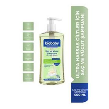 Biobaby Hassas Bebek Cildine Özel 75 ml Pişik Kremi + 500 ml Saç ve Vücut Şampuanı
