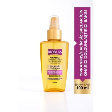 Bioblas 100 ml Keratin Kolajen Onarıcı Dolgunlaştırıcı Saç Bakım Yağı