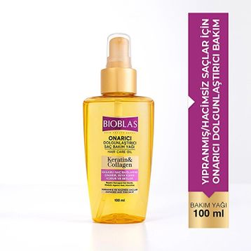 Bioblas 100 ml Keratin Kolajen Onarıcı Dolgunlaştırıcı Saç Bakım Yağı