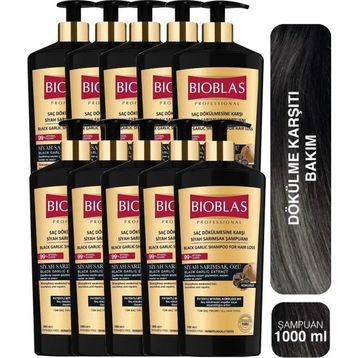 Bioblas 10x1000 ml Saç Dökülmesine Karşı Siyah Sarımsak Şampuanı
