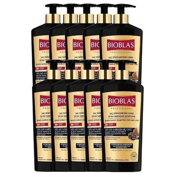 Bioblas 10x1000 ml Saç Dökülmesine Karşı Siyah Sarımsak Şampuanı