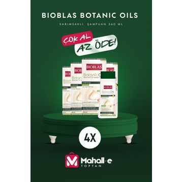 Bioblas Botanic Oils 4x360 ml Sarımsak Şampuanı