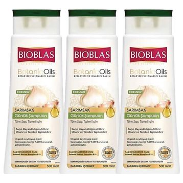 Bioblas Botanicoils Sarımsak 3x500 ml Günlük Şampuan
