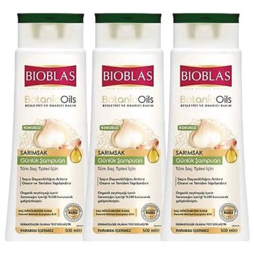 Bioblas Botanicoils Sarımsak 3x500 ml Günlük Şampuan